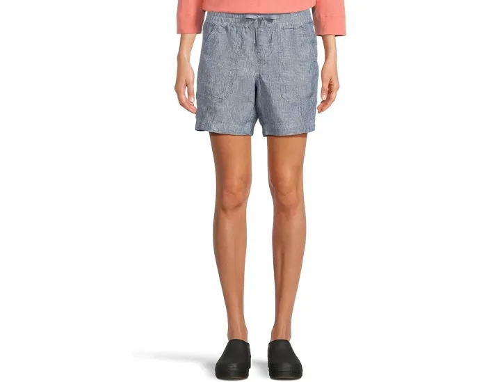 Льняные шорты L.L.Bean Premium Linen длиной 6 дюймов с поясом на шнурке