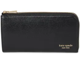 Континентальный кожаный кошелек на молнии Devin Saffiano от Kate Spade New York