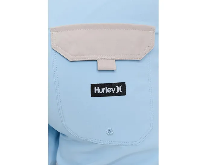 Hurley Плавки Block Party 18 дюймов (46 см) в полоску с DWR покрытием