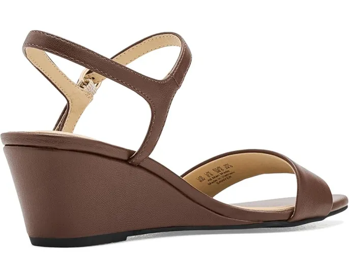 Сандалии LifeStride Sawyer Strappy с регулируемым ремешком на щиколотке и клиновидным каблуком
