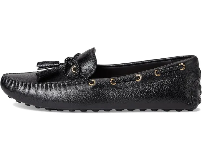 Лоферы Cole Haan Gissella Drivers с круглым носком и плетеной деталью