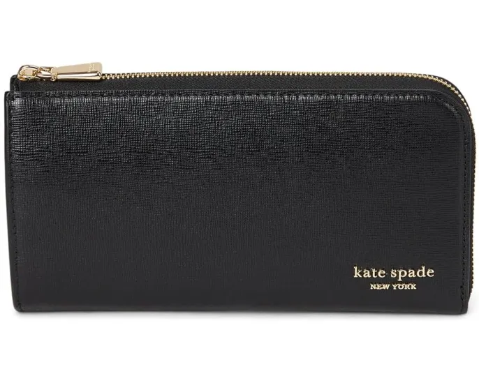 Континентальный кожаный кошелек на молнии Devin Saffiano от Kate Spade New York