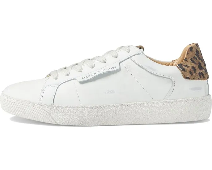 Кроссовки AllSaints Sheer Leopard с леопардовым принтом и низким верхом