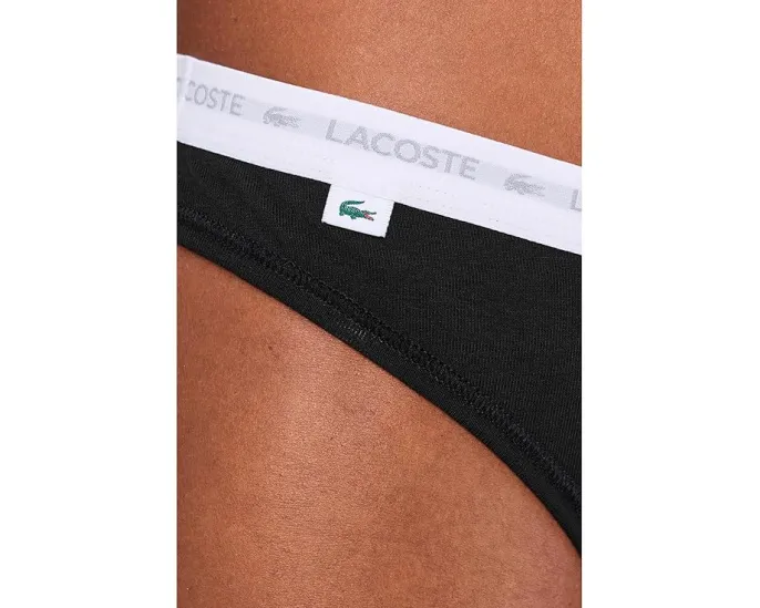 Lacoste 3 пары стрингов из эластичного хлопка с контрастным поясом