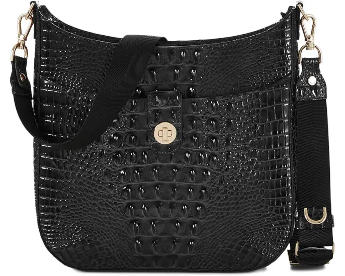Сумка кроссбоди Brahmin Melbourne Leia из кожи с регулируемым ремнем