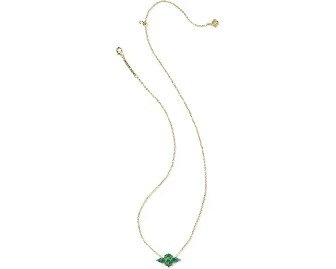 Короткое подвесное колье Abbie Crystal с гравировкой от Kendra Scott