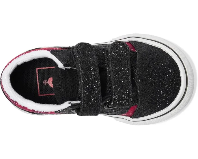 Кроссовки Vans Kids Old Skool V для детей на липучках с усиленным мыском