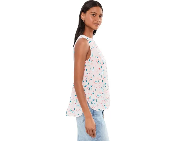Блуза NYDJ Sleeveless Pintuck без рукавов с защипами и скрытой застежкой