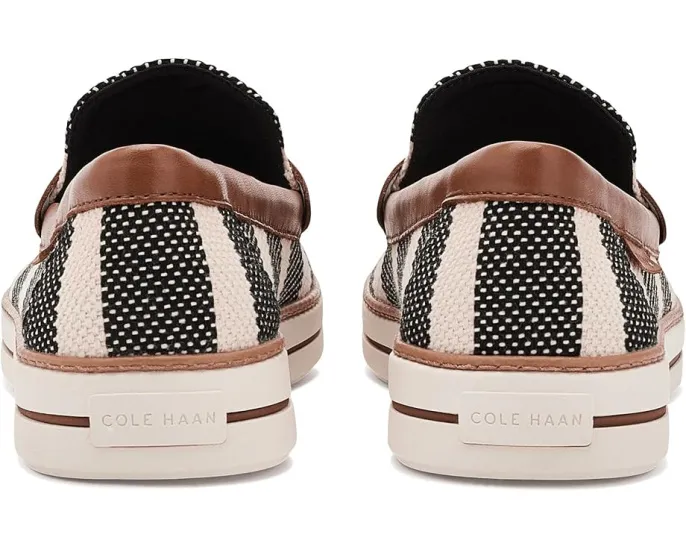 Лоферы Cole Haan Pinch Long-weekender Penny с отделкой из кожи и канвы