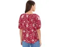 Блуза Voile Lettie от Faherty с принтом Blue Moon Petals