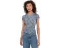Футболка AllSaints Ellie Mesh с принтом и коротким рукавом из переработанного полиэстера