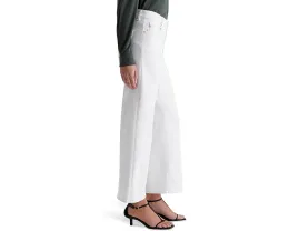 Джинсы AG Jeans Saige с завышенной талией и широкими штанинами в цвете Gallery White