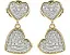 Серьги-пусеты Kate Spade New York Heart Pave Drop с кубическим цирконием