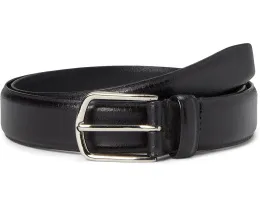 Кожаный ремень Edge Embossed с тиснением по краям и никелевой пряжкой Johnston & Murphy