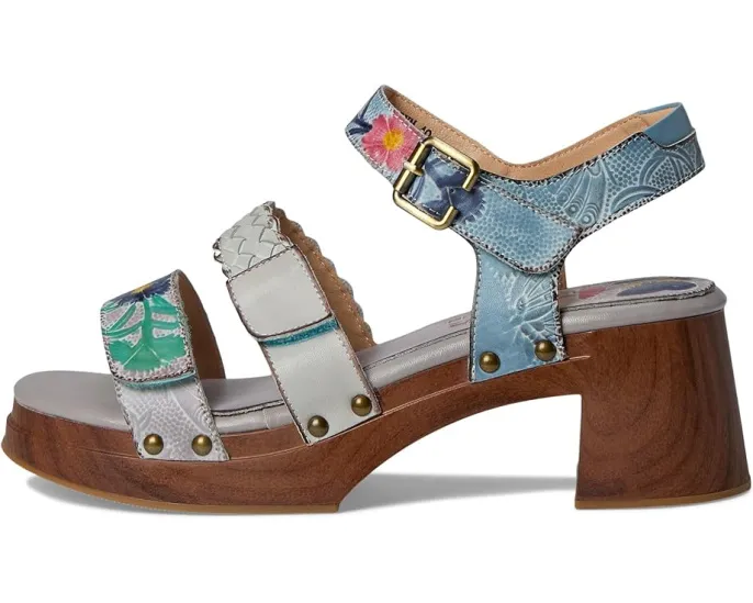 Сандалии L'Artiste by Spring Step Retropel с ручной росписью и регулируемой застежкой