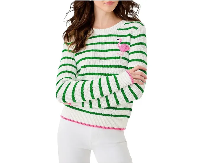 Свитер Jovienne с полосками и вязаным узором Lilly Pulitzer