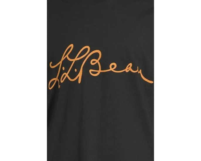 L.L.Bean Базовая футболка Premium Essential с принтом и коротким рукавом в облегающем крое