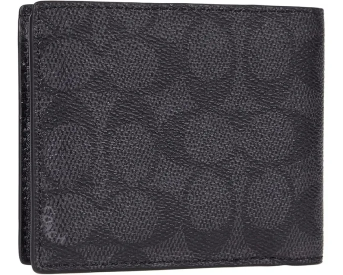 COACH 3-in-1 in Signature с вынимаемым блоком для документов и отделениями для купюр