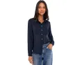 Шифоновая жаккардовая рубашка NIC+ZOE Chiffon Jacquard Tuxedo
