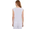 Rolled Edge Sleeveless Boatneck