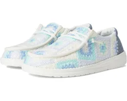 Кроссовки Hey Dude Wendy Cottage Crochet с вязаным верхом и съемной стелькой