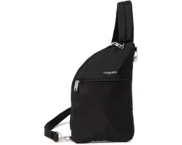 Baggallini Securtex антикражевая слинг сумка Half Moon с защитой от порезов