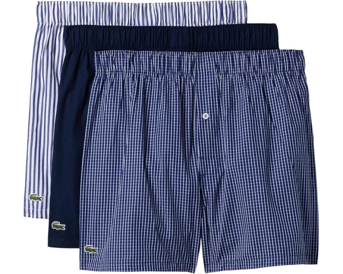 Боксеры Lacoste с принтом 3 штуки