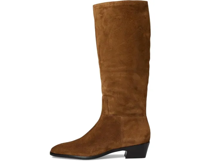 Высокие сапоги Vince Andes из замши на устойчивом каблуке