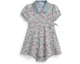 Polo Ralph Lauren Kids Платье-фальш-рапорт и шортики из сетки с цветочным принтом для младенцев