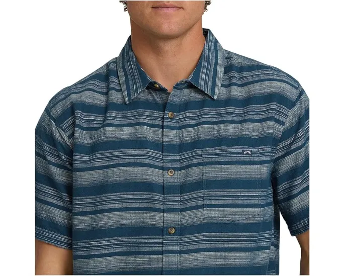 Полосатая рубашка All Day Stripe с коротким рукавом Billabong