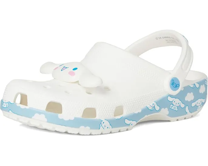 Кроксы Crocs Classic Hello Kitty с ремешком