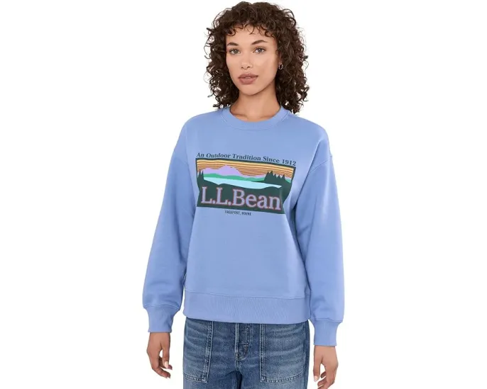 Базовый худи L.L.Bean с логотипом и воротником-гольф
