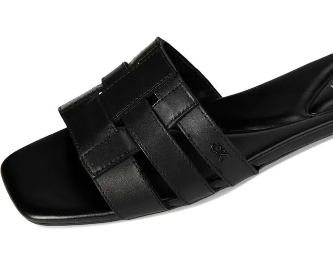 Плоские сандалии Calvin Klein Tessie с квадратным носком и плетеным декором
