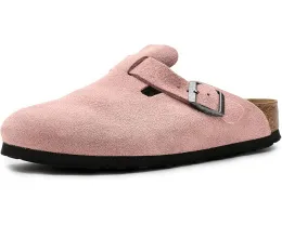 Клоги Birkenstock Boston из замши с амортизирующей подошвой EVA