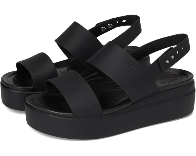 Сандалии Crocs Brooklyn Low Wedge на платформе с технологией LiteRide