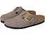 Клоги Birkenstock Boston Big Buckle из нубука с пробковой стелькой