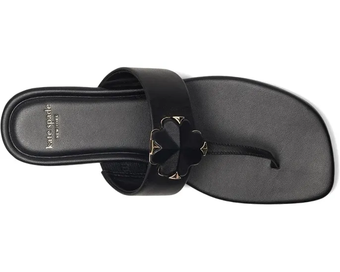 Kate Spade New York сандалии Spade Flower с цветочным мотивом на кожаной подошве