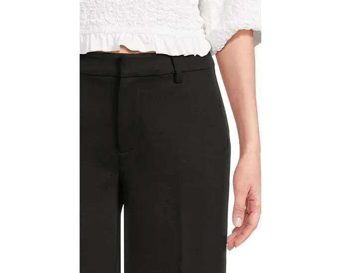 Широкие брюки Liverpool Kelsey из стрейч-понте со средней посадкой