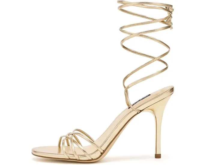 Вечерние сандалии Nine West Opela на высоком каблуке-стилетто с переплетением бретелей и лямками на щиколотке