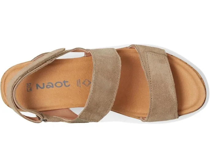 Сандалии Naot Sunrise с клиновидным каблуком и ремешками на липучке
