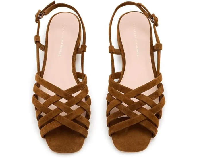 Loeffler Randall Shelly Wrap сандалии с плетением и ракушкой