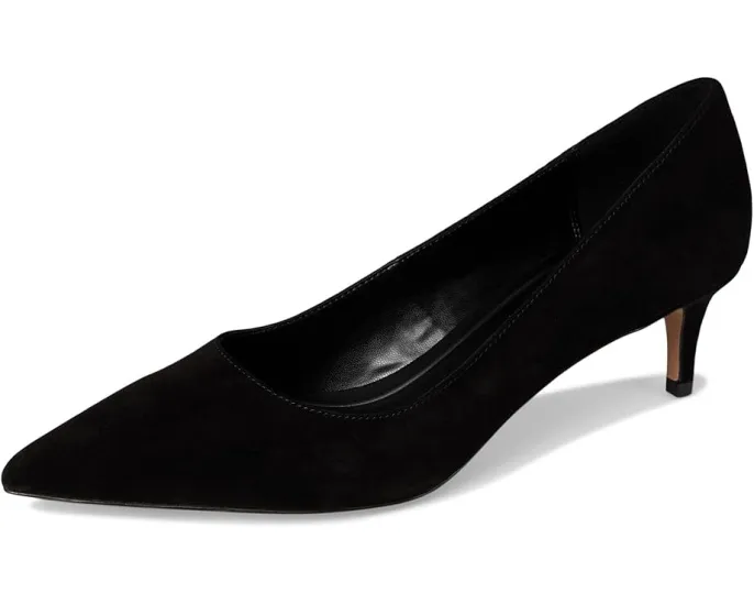 Туфли Aeri от Pelle Moda из замши с острым носком и низким каблуком