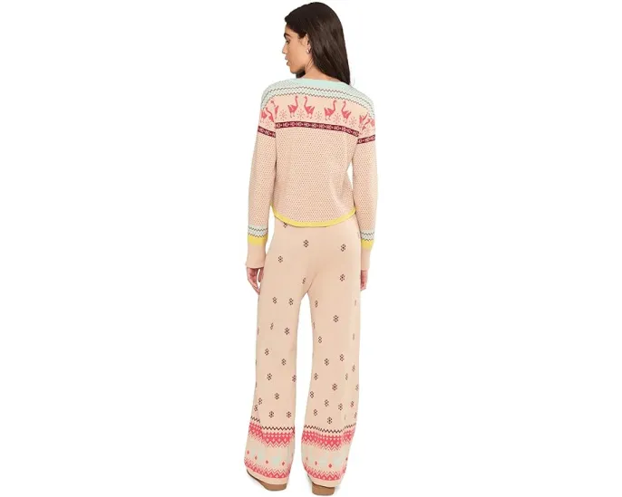 Пижамный комплект Dream Whispers Set с принтом и эластичным поясом