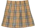 Юбка Gabrielle с клеткой Burberry Kids для детей с мягкими складками
