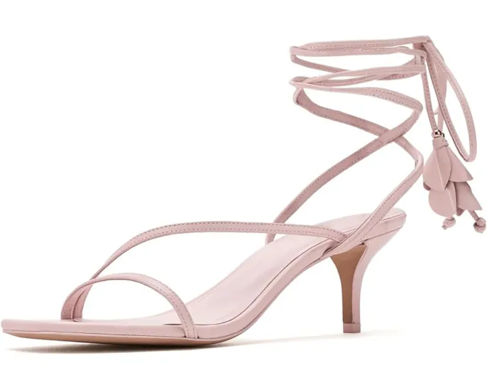 Босоножки Lily High Heel на каблуке-рюмочке от Kate Spade New York с кожаным верхом и открытым квадратным носком