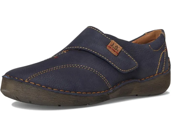 Туфли Josef Seibel Fergey 68 из нубука с застежкой на липучке