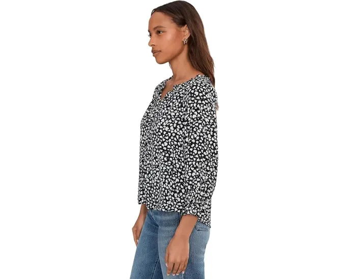 Блуза Liverpool Los Angeles с рукавом 3/4 на пуговицах и рюшами