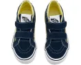 Кроссовки Vans Kids SK8 Mid Reissue V с верхом из замши и холста на липучках