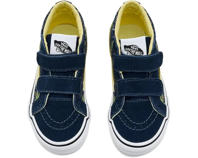 Кроссовки Vans Kids SK8 Mid Reissue V с верхом из замши и холста на липучках