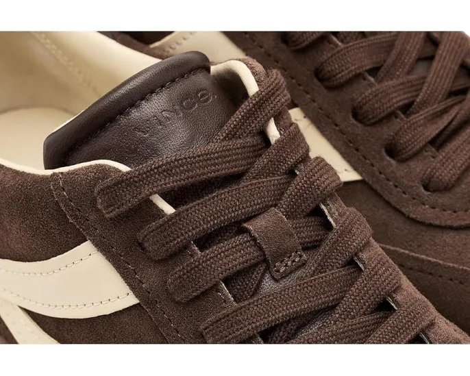 Кроссовки Vince Oasis-W из мягкой кожи и замши с волнообразным дизайном